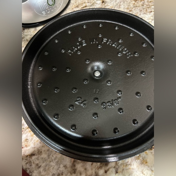 Staub Red Cast Iron Cocotte - Picture 5 of 7